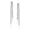 Artisan Women's Natural Diamond Two String Dangle Earrings In White Gold