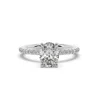 Artisan Women's Natural Lab Grown Diamond Designer Ring In White Gold