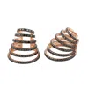 Artisan Women's Pink / Black Black Diamond Statement Ear Cuff Earrings In Rose Gold In Brown