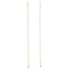 Artisan Women's Statement Minimalist Ear Thread Earrings In Yellow Gold In Gold