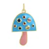Artisan Women's Statement Rainbow Sapphire Mushroom Pendant In Gold In Blue