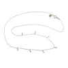 Artisan Women's Tapered Diamond Beaded Princess Necklace In White Gold – Graceful Fine Jewelry In White