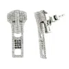 Artisan Women's White / Black 18k White Gold Dangle Earrings With Natural Diamonds In Metallic