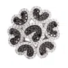 Artisan Women's White / Black Black And White Diamond Long Cocktail Ring In White Gold