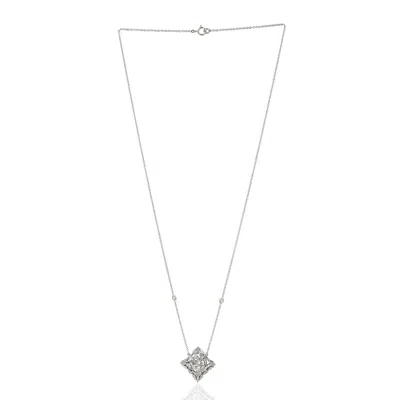 Artisan Women's White / Gold Baguette-cut Diamond Choker Necklace In 18k White Gold In Multi