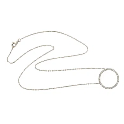 Artisan Women's White / Gold Statement Baguette Diamond Chain Necklace In White Gold In Metallic