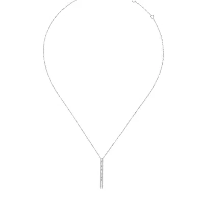 Artisan Women's White Gold With Baguette Cut Diamond Choker Necklace