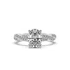 Artisan Women's White Gold With Oval Cut Lab Grown Diamond Cocktail Ring