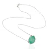 Artisan Women's White / Green 18k White Gold Choker Necklace With Diamonds & Hexagon Emeralds In Green