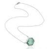 Artisan Women's White / Green Emerald Gemstone Choker Necklace In 18k White Gold
