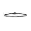 Artisan Women's White Natural Diamond Fixed And Flexible Bracelet In Oxidized Gold