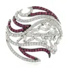 Artisan Women's White / Pink 18k White Gold Pink Sapphire & Baguette Diamond Cocktail Ring In Metallic