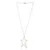 Artisan Women's White / Rose Gold Natural Diamond Star Choker Necklace In 14k Rose Gold