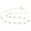 Artisan Women's Yellow / Blue Blue Sapphire Gemstone Bead Princess Necklace In Yellow Gold In Gold