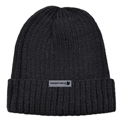 Ar:ti|sans Adult Artisans Pheasants Forever Myles Chunky Knit Beanie In Black