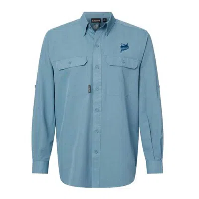 Ar:ti|sans Men's Artisans Pheasants Forever Dri Duck Crossroads Long Sleeve Button Up Shirt In Blue