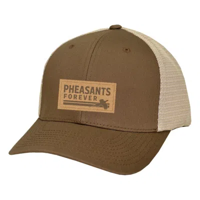 Ar:ti|sans Men's Artisans Pheasants Forever Premo Trucker Snapback In Brown