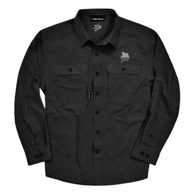 Ar:ti|sans Men's Artisans Quail Forever Dri Duck Crossroads Long Sleeve Button Up Shirt In Black