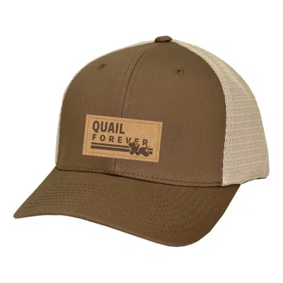Ar:ti|sans Men's Artisans Quail Forever Premo Trucker Snapback In Brown