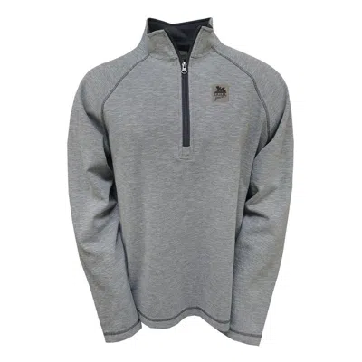 Ar:ti|sans Men's Artisans Quail Forever Stevo Raglan 1/2 Zip Pullover In Gray