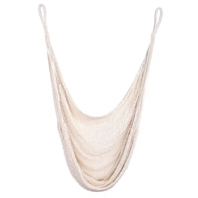 Artissanos Neutrals Full Body Recline Natural Cotton Hammock Chair