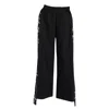 Artista Black / White Code Wide Leg Pants