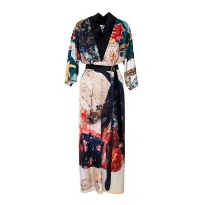Artista Women's Artist Printed Long Dress In Black