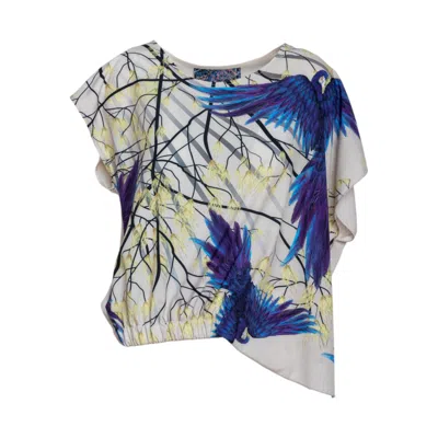 Artista Women's Azure Asymmertic Top In Blue