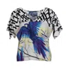 Artista Women's Azure Kimono Style  Top In Blue