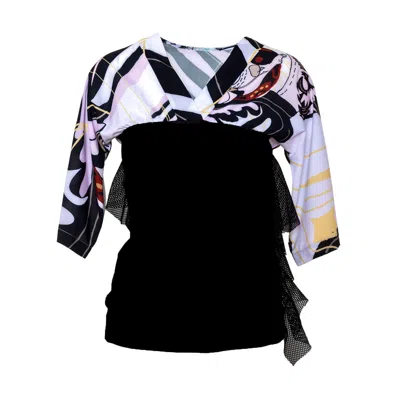 Artista Women's Black Bath Printed Top