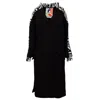 Artista Women's Black Code Coat In Black