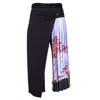Artista Women's Black Parrots Culottes In Black