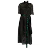 Artista Women's Black Seems Lace Dress In Black
