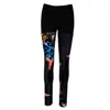Artista Women's Black Stars Leggings: In Black