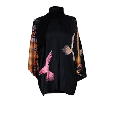 Artista Women's Black Stars Silky Dress
