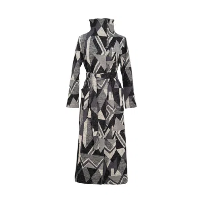 Artista Women's Black / White Dreamer Knitted Coat In Black/white