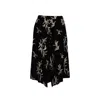Artista Women's Black / White Nana Black Wide-legged Culottes In Black/white