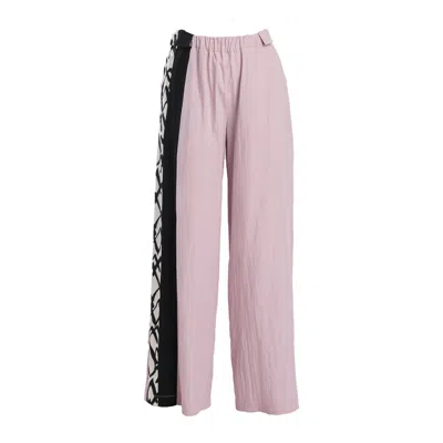 Artista Women's Blend Rose Pants In Black/pink/white