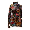 Artista Women's Bloom Printed Velvet Tunic