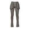 Artista Women's Brown Cross Pants In Brown