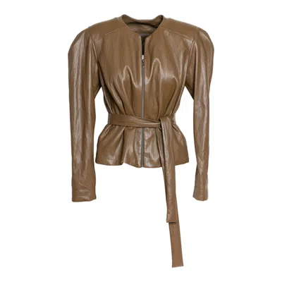 Artista Women's Brown Elara Eco-leather Jacket