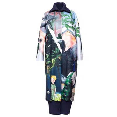 Artista Women's Forest Maxi Coat In Multi