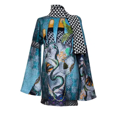 Artista Women's Fortune Tunic Dress In Blue
