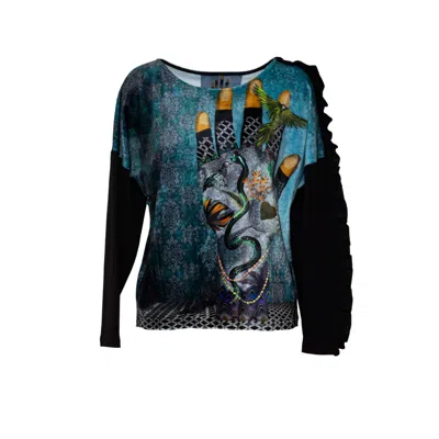 Artista Women's Fortune Velvet Sweater In Multi