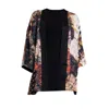 Artista Women's Geisha Printed Kimono In Black