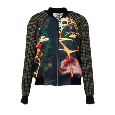 Artista Women's Gift Printed Bomber In Multi