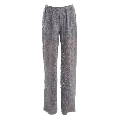 Artista Women's Grey Flirt Lace Pants