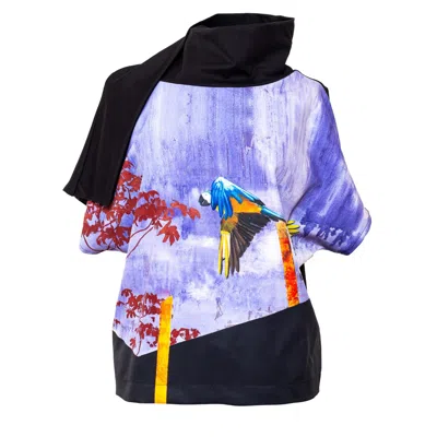 Artista Women's Nelli Parrots Top In Black