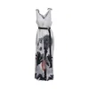 Artista Women's Neutrals / Black Epic Palazzo Leg Jumpsuit In Black