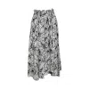Artista Women's Neutrals / Black Rosy A-line Midi Skirt In Black